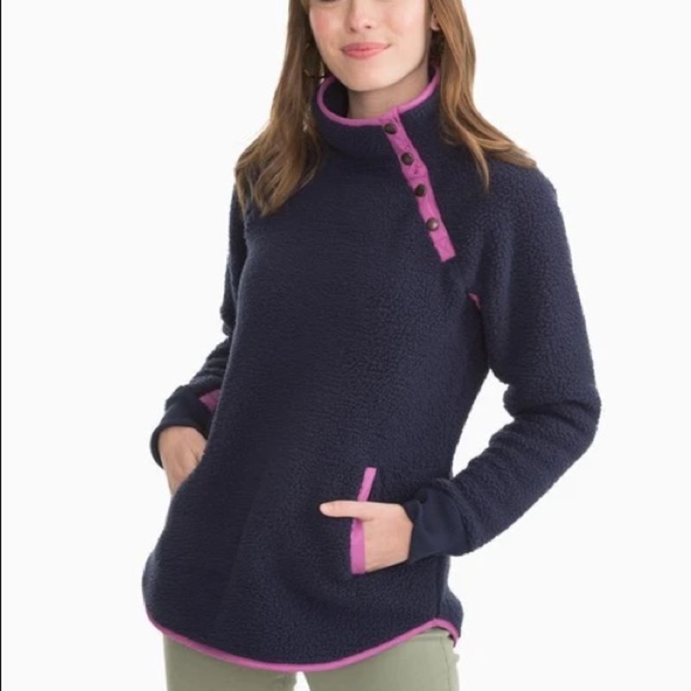 Southern Tide Laura Fleece Pullover